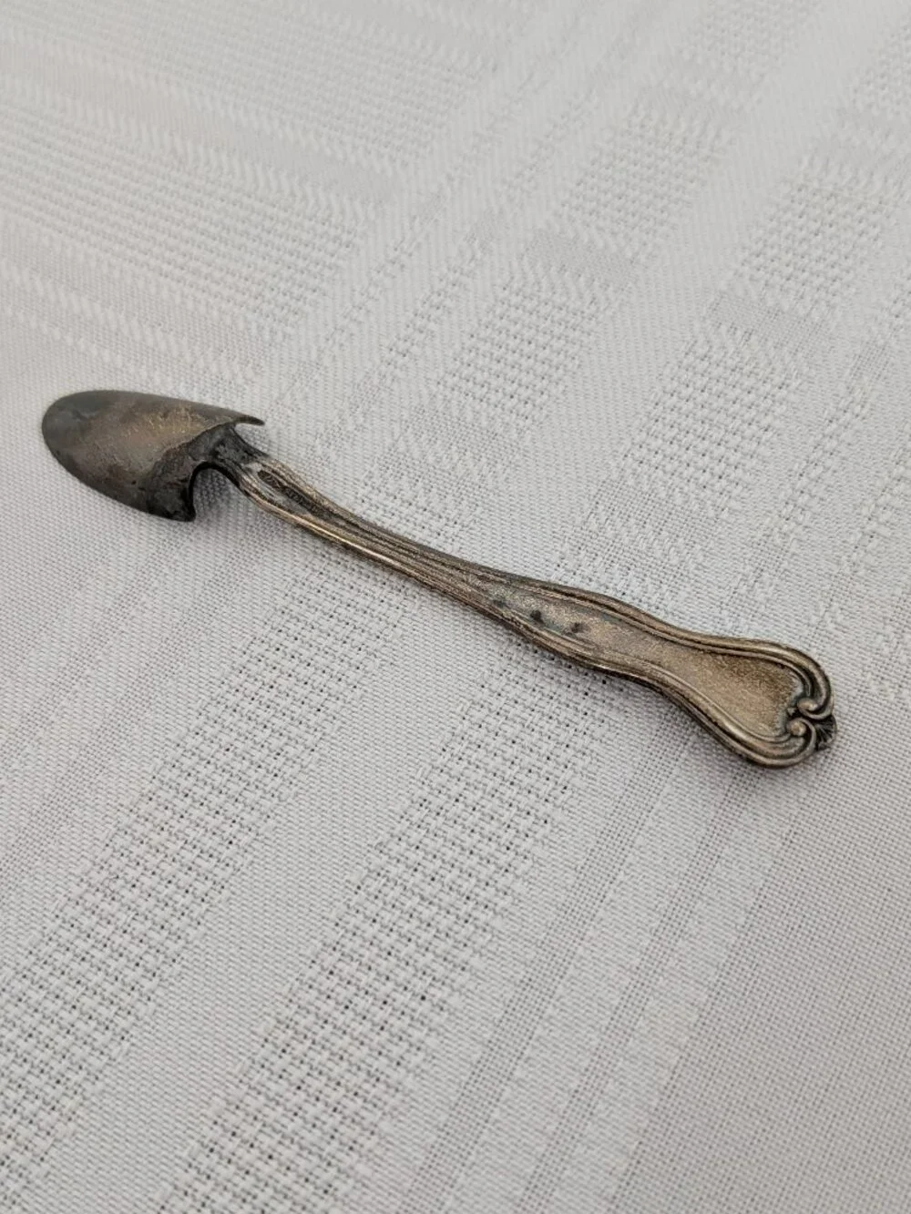 Sterling Silver Salt Spoon | Mechanics Sterling Co Early 20th Century